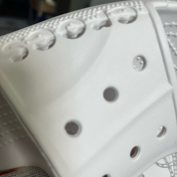 Crocs Classic White Slide Sandals - Picture 15 of 15